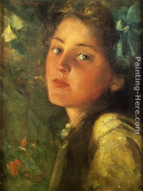 James Carroll Beckwith A Wistful Look